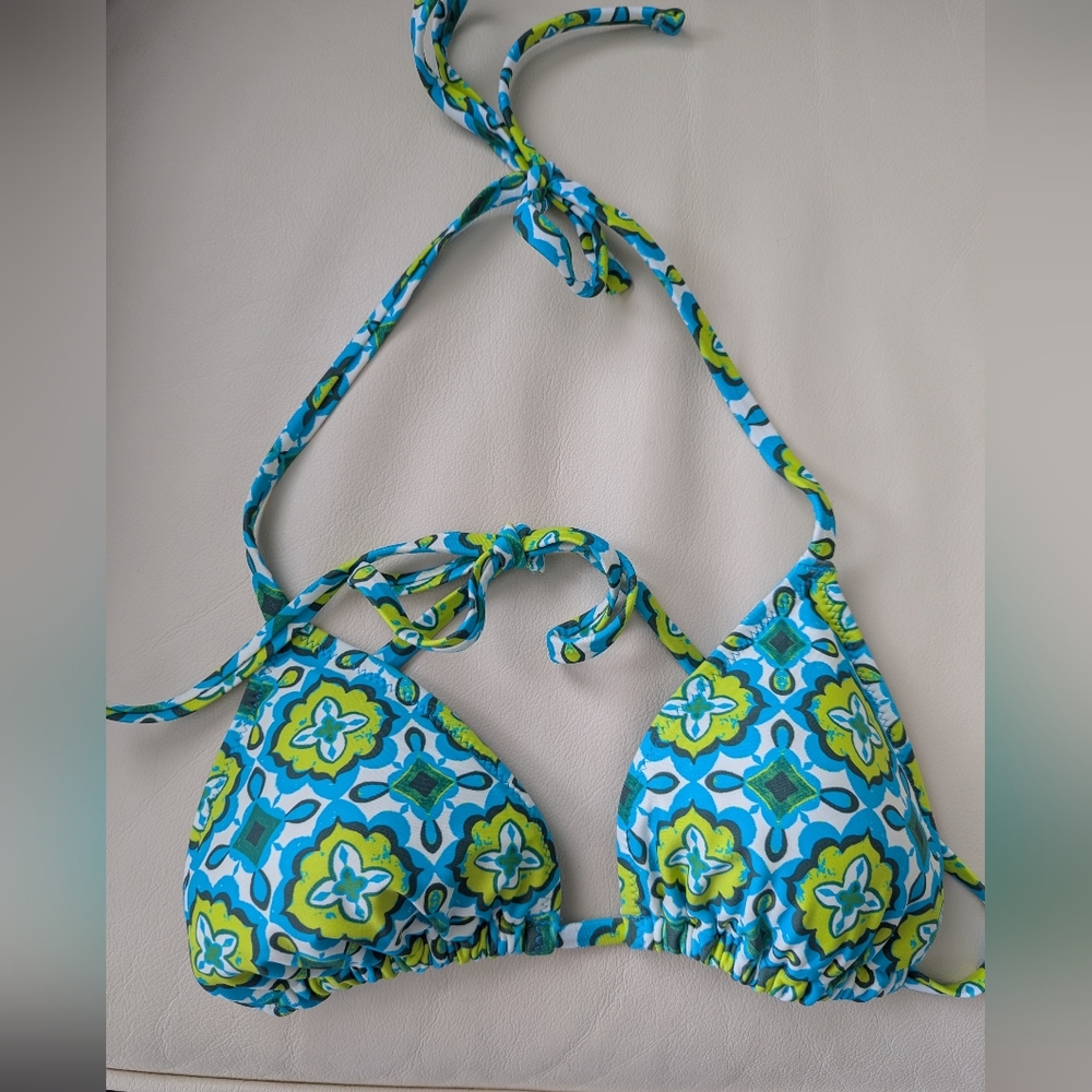 Aerie Boho Print Bikini Swim Top Size M
